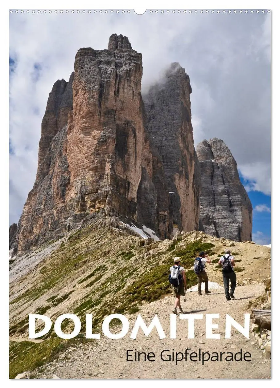Cover: 9783516463187 | Dolomiten - Eine Gipfelparade (Wandkalender 2026 DIN A2 hoch),...